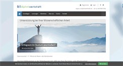 Desktop Screenshot of diplomwerkstatt.de