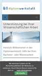 Mobile Screenshot of diplomwerkstatt.de